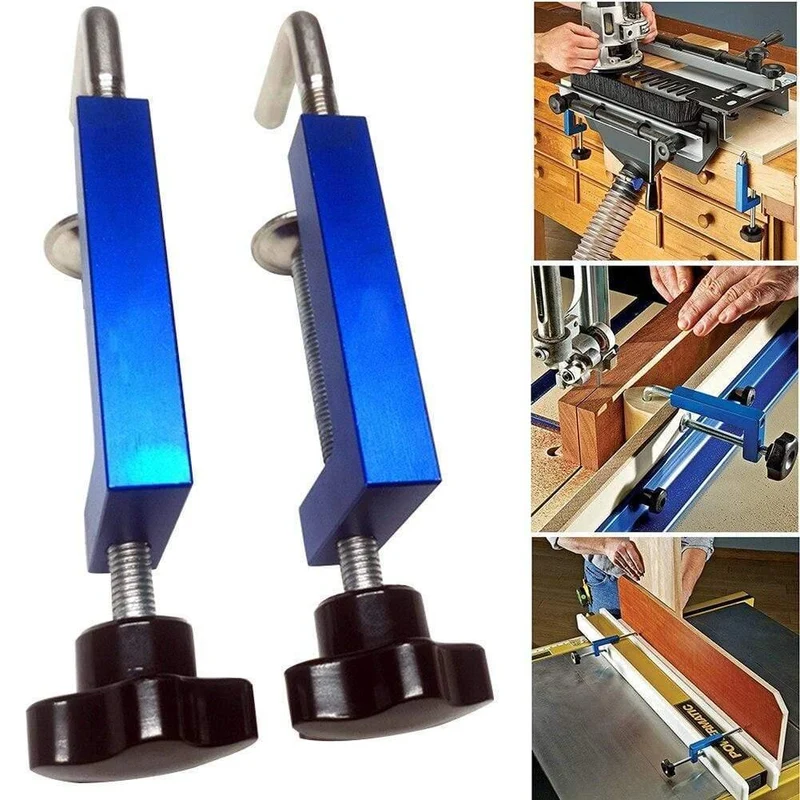 2PCS Zaun Klemme Halte Clip Langlebig Leuchten Holzbearbeitung Druck Feeder Befestigung DIY Professionelle Zubehör Praktische