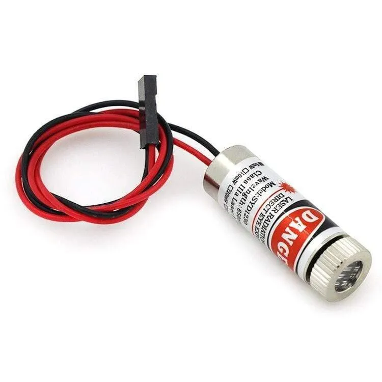 2 stücke 12mm 5mw rote linie laser modul MXD1230 punkt spot größe einstellbar laser emission kopf Für Ciclop Scanner 3D Drucker 3D0266