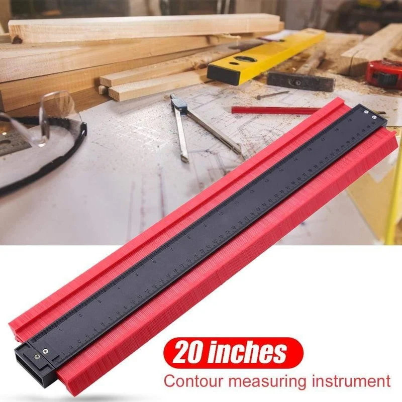 5/6/10/20 Zoll Kunststoff Profil Copy Gauge Kontur Gauge Duplizierer Standard Holz Markierungswerkzeug Fliesen Laminat Fliesen Allgemeine Werkzeug