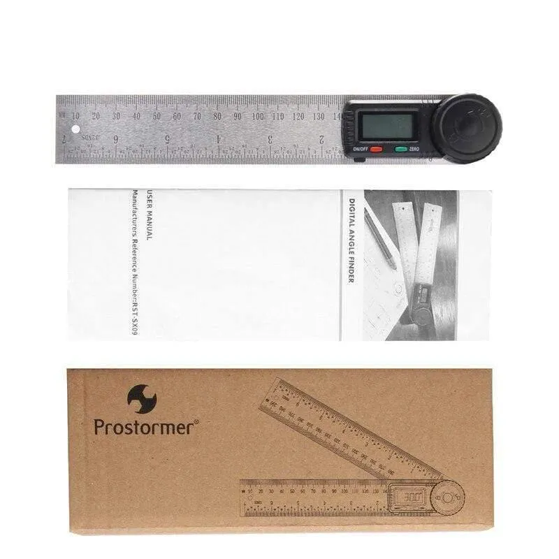 Winkelmesser Digitaler Winkelsucher Lineal Messgerät 360 Grad Winkelmesser Stahl Neigungsmesser Goniometer Elektronische Winkelsperre