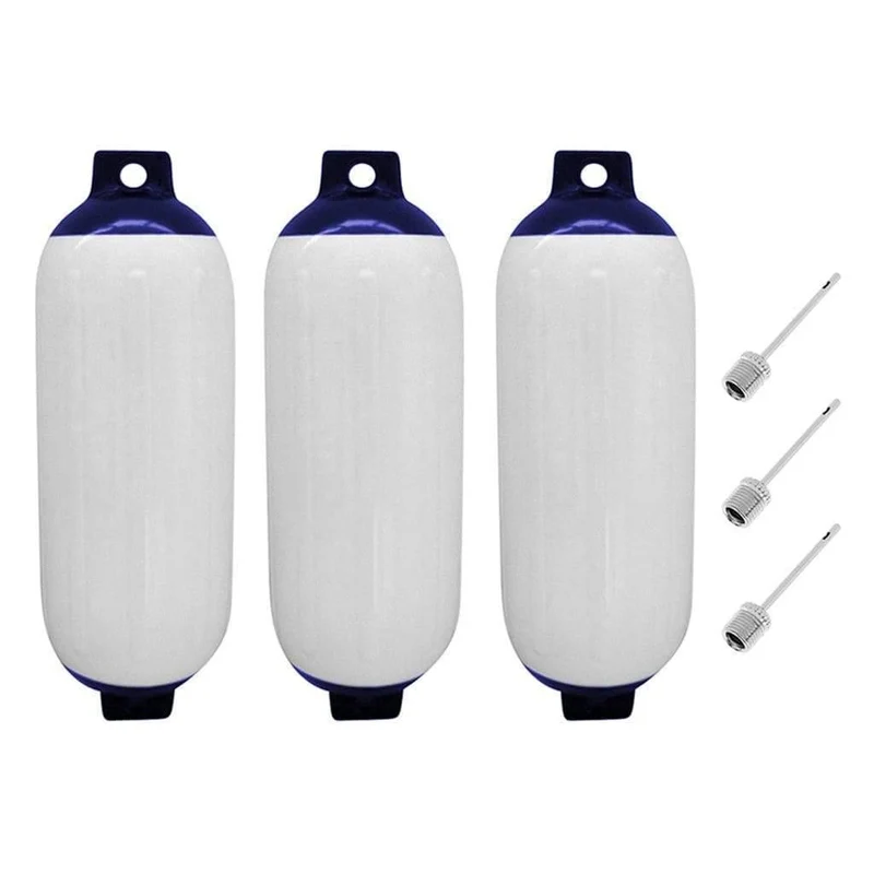3 teile/satz Aufblasbare Marine Fender Verstärkte Augen 110 x 400mm Boot Puffer Barriere