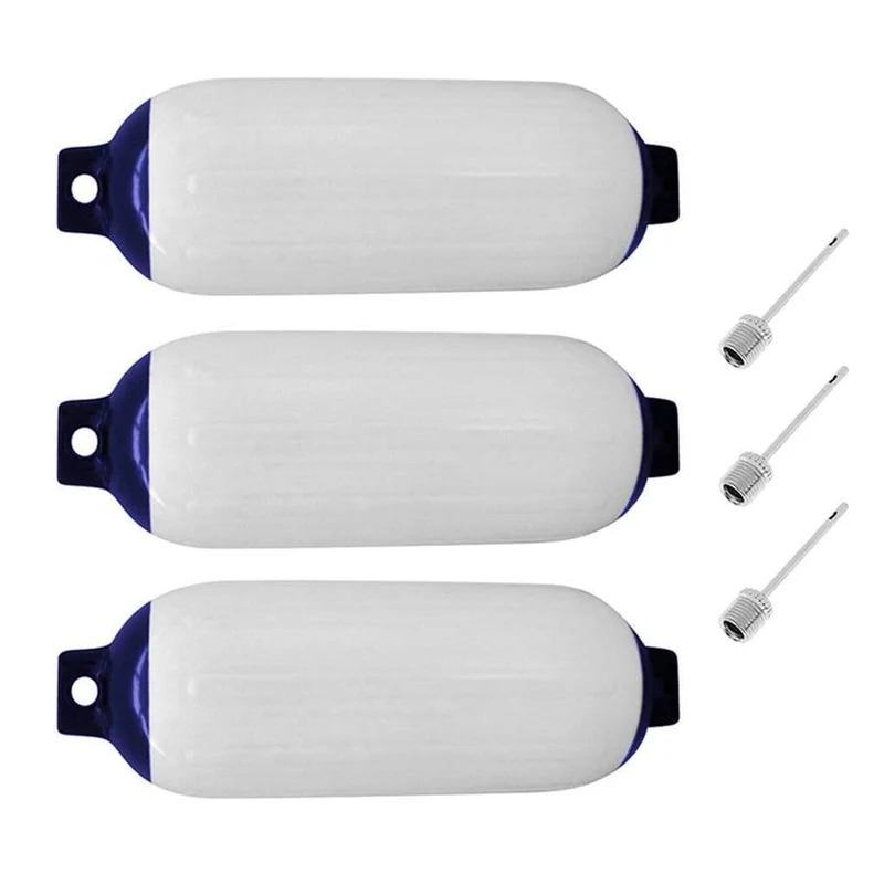 3 teile/satz Aufblasbare Marine Fender Verstärkte Augen 110 x 400mm Boot Puffer Barriere
