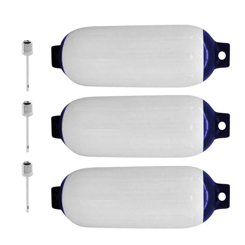 3 teile/satz Aufblasbare Marine Fender Verstärkte Augen 110 x 400mm Boot Puffer Barriere