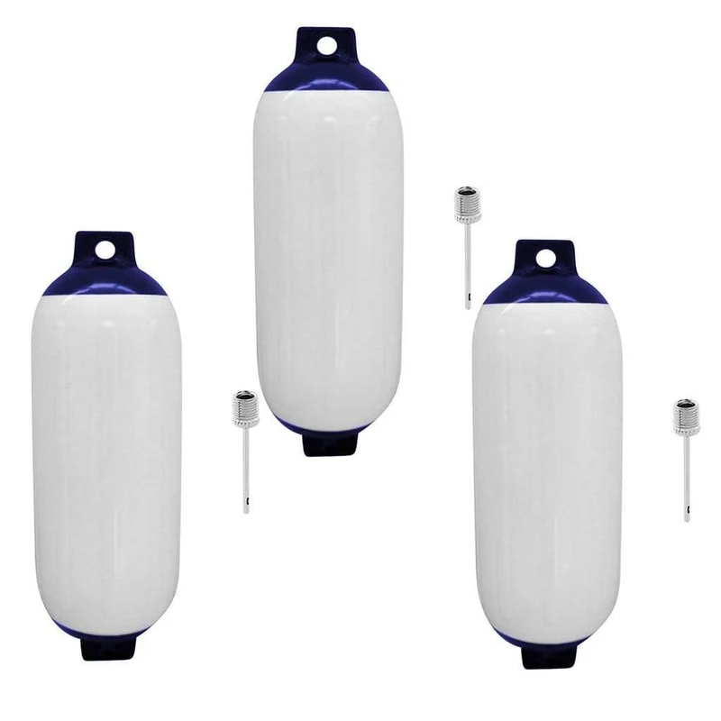 3 teile/satz Aufblasbare Marine Fender Verstärkte Augen 110 x 400mm Boot Puffer Barriere
