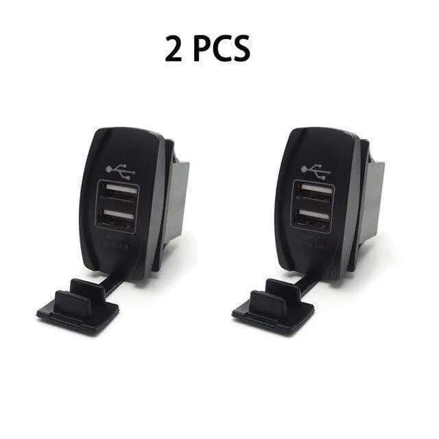 12V & 24V ATV USB Ladegerät Backlit Rocker Schalter für Can am für John Deer für Polaris RZR 900 800 1000 motorrad Lade