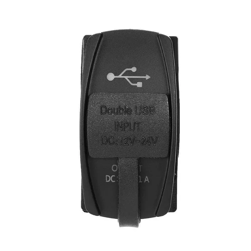 12V & 24V ATV USB Ladegerät Backlit Rocker Schalter für Can am für John Deer für Polaris RZR 900 800 1000 motorrad Lade