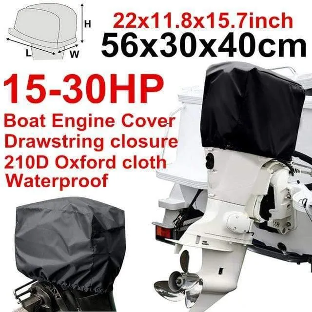 210D Oxford Wasserdicht Regenfest Universals Boot 15 30 60 100 150 175 250 PH Motorabdeckung Außenbordmotor Schutzabdeckungen D49