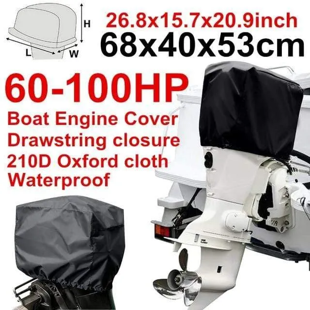 210D Oxford Wasserdicht Regenfest Universals Boot 15 30 60 100 150 175 250 PH Motorabdeckung Außenbordmotor Schutzabdeckungen D49