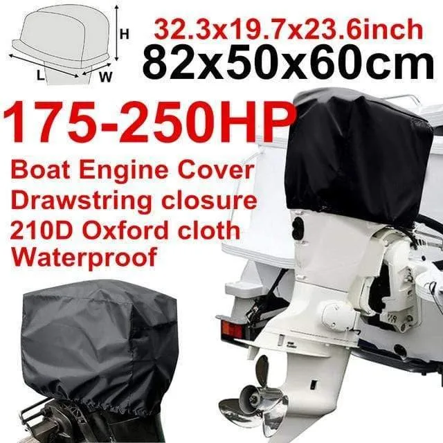 210D Oxford Wasserdicht Regenfest Universals Boot 15 30 60 100 150 175 250 PH Motorabdeckung Außenbordmotor Schutzabdeckungen D49