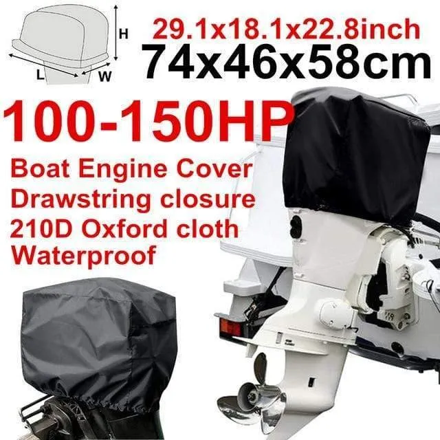 210D Oxford Wasserdicht Regenfest Universals Boot 15 30 60 100 150 175 250 PH Motorabdeckung Außenbordmotor Schutzabdeckungen D49