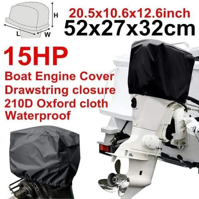 210D Oxford Wasserdicht Regenfest Universals Boot 15 30 60 100 150 175 250 PH Motorabdeckung Außenbordmotor Schutzabdeckungen D49