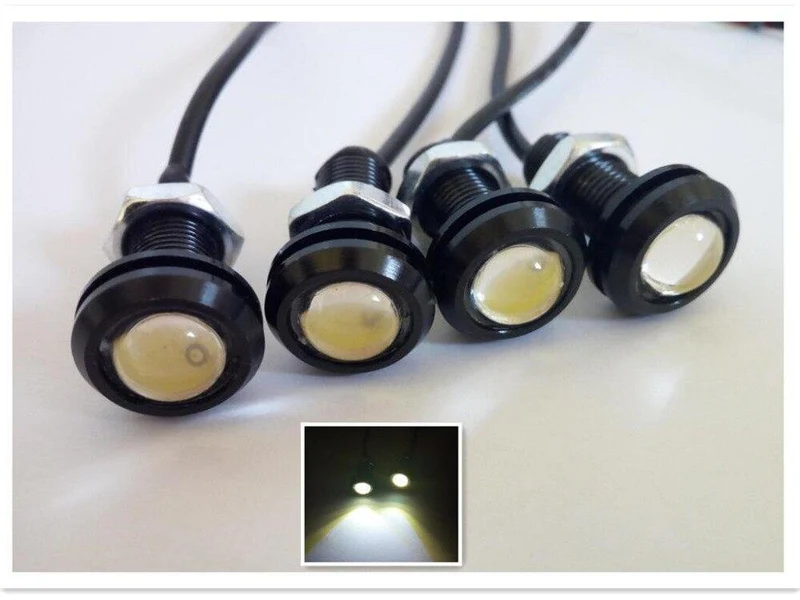 Boot Garboard White LED Stecker Licht 3 / 4 "NPT Unterwasserfisch 4Pcs
