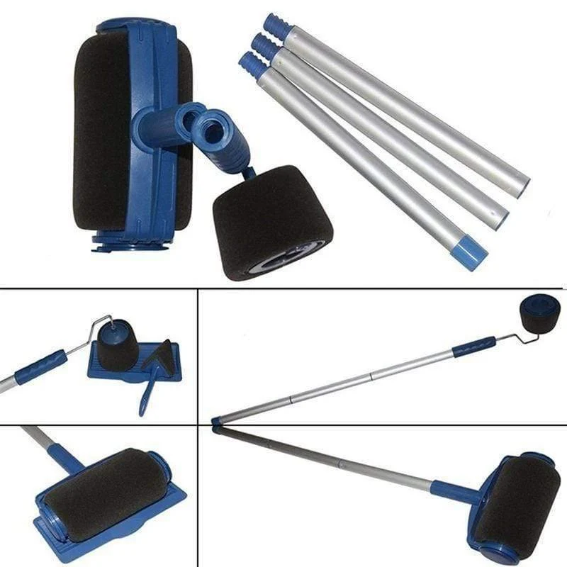8 Teile/satz Paint Runner Pro Roller Pinsel Werkzeuge Set Strömten Edger Büro Zimmer Wand Malerei Roller Pinsel Set