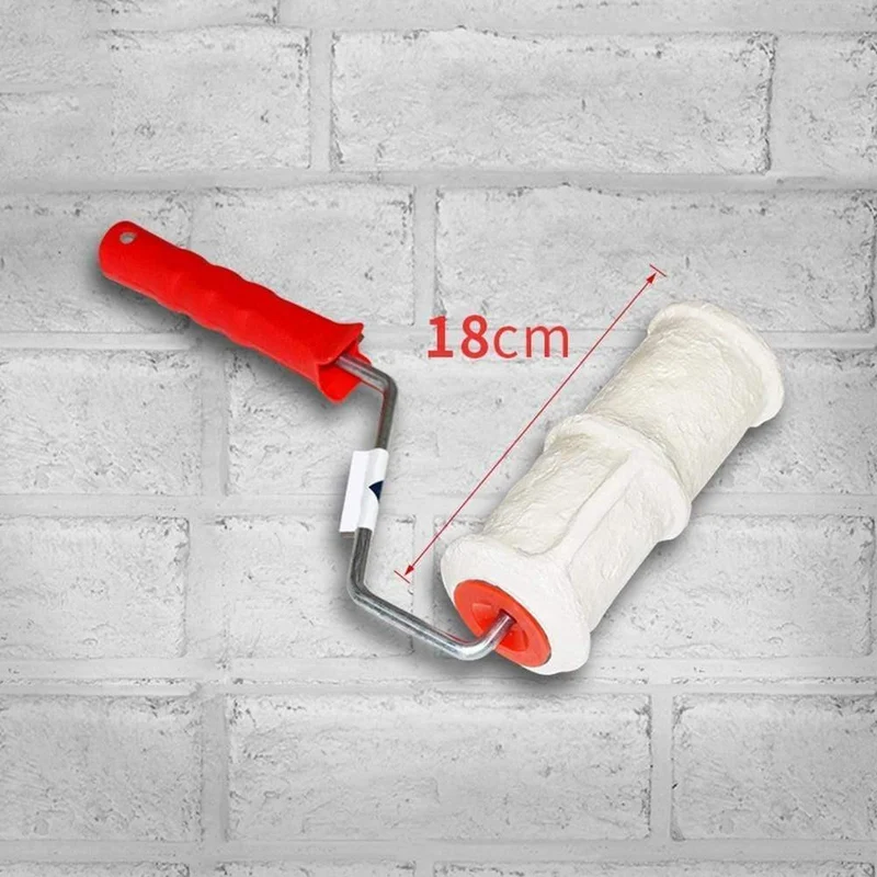 8 Zoll Haushalt DIY Pinsel Griff Ersatz Hause Wand Dekoration Gemusterten Bau Werkzeug Präge Zylinder Farbroller