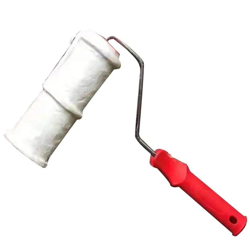 8 Zoll Haushalt DIY Pinsel Griff Ersatz Hause Wand Dekoration Gemusterten Bau Werkzeug Präge Zylinder Farbroller