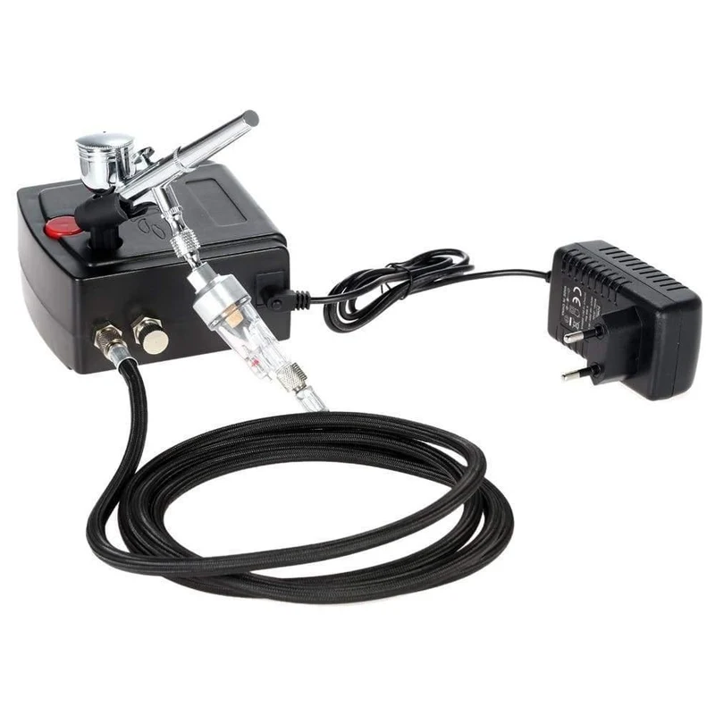 Dual Action Airbrush Mit Kompressor Spritzpistole Für Tornador Tornado Sandstrahlpistole Airbrush Auto Tattoo Nagellack Spritzpistole