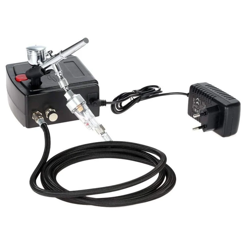 Dual Action Airbrush Mit Kompressor Spritzpistole Für Tornador Tornado Sandstrahlpistole Airbrush Auto Tattoo Nagellack Spritzpistole
