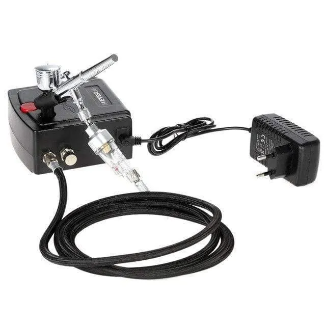 Dual Action Airbrush Mit Kompressor Spritzpistole Für Tornador Tornado Sandstrahlpistole Airbrush Auto Tattoo Nagellack Spritzpistole