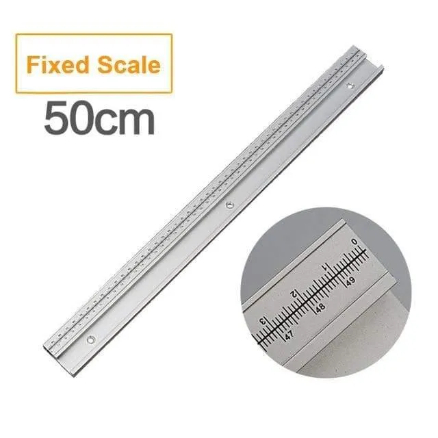 45 Typ T Schiene Mit Skala Aluminiumlegierung T-Schienen Schlitz Gehrungsschiene 300-800mm DIY Tischkreissäge Werkbank Holzbearbeitungswerkzeuge