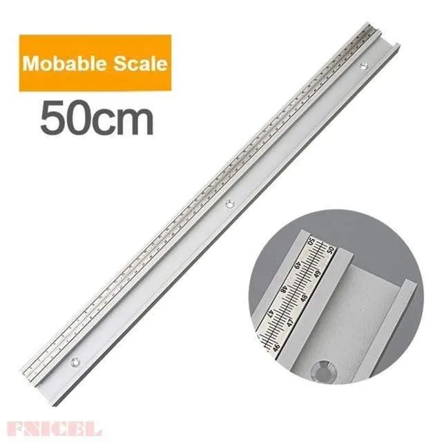 45 Typ T Schiene Mit Skala Aluminiumlegierung T-Schienen Schlitz Gehrungsschiene 300-800mm DIY Tischkreissäge Werkbank Holzbearbeitungswerkzeuge