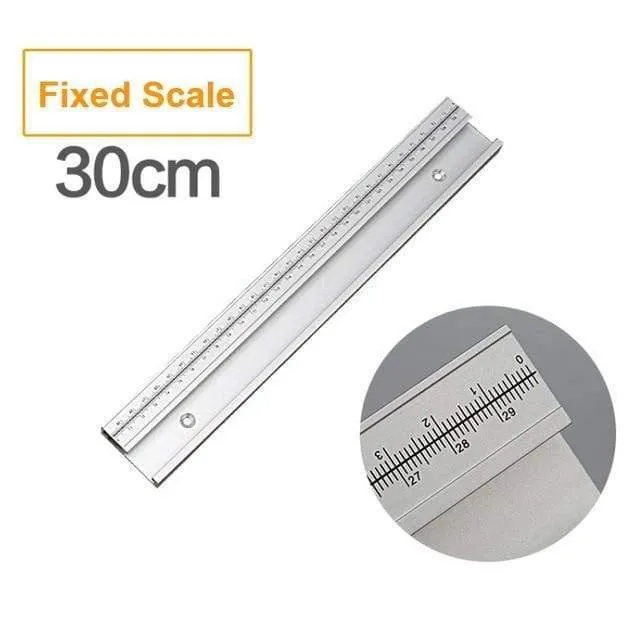45 Typ T Schiene Mit Skala Aluminiumlegierung T-Schienen Schlitz Gehrungsschiene 300-800mm DIY Tischkreissäge Werkbank Holzbearbeitungswerkzeuge