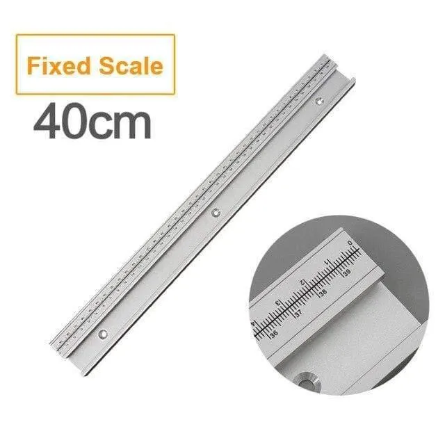 45 Typ T Schiene Mit Skala Aluminiumlegierung T-Schienen Schlitz Gehrungsschiene 300-800mm DIY Tischkreissäge Werkbank Holzbearbeitungswerkzeuge
