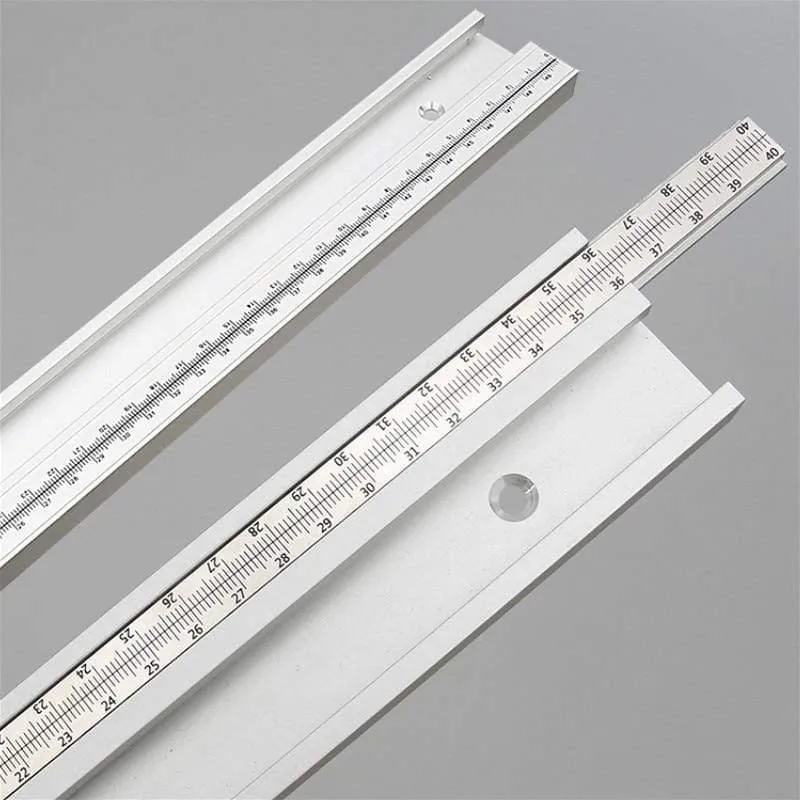 45 Typ T Schiene Mit Skala Aluminiumlegierung T-Schienen Schlitz Gehrungsschiene 300-800mm DIY Tischkreissäge Werkbank Holzbearbeitungswerkzeuge