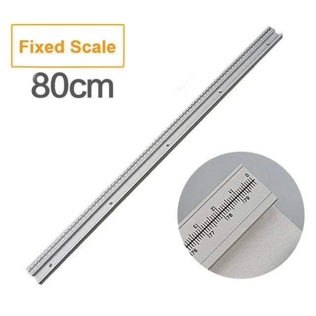 45 Typ T Schiene Mit Skala Aluminiumlegierung T-Schienen Schlitz Gehrungsschiene 300-800mm DIY Tischkreissäge Werkbank Holzbearbeitungswerkzeuge