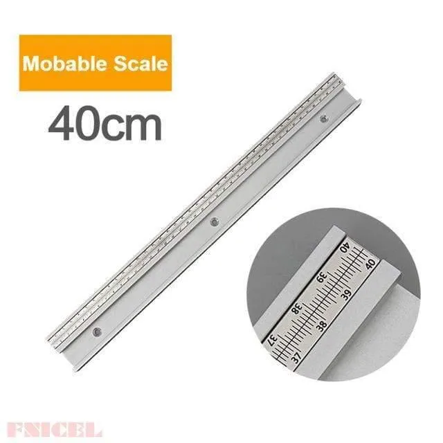 45 Typ T Schiene Mit Skala Aluminiumlegierung T-Schienen Schlitz Gehrungsschiene 300-800mm DIY Tischkreissäge Werkbank Holzbearbeitungswerkzeuge