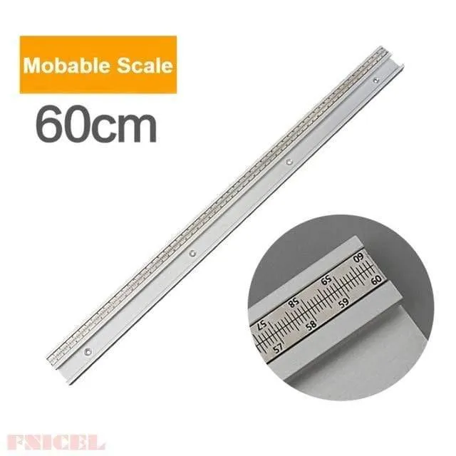 45 Typ T Schiene Mit Skala Aluminiumlegierung T-Schienen Schlitz Gehrungsschiene 300-800mm DIY Tischkreissäge Werkbank Holzbearbeitungswerkzeuge