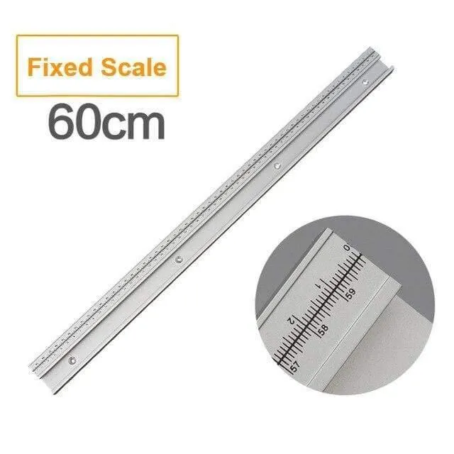 45 Typ T Schiene Mit Skala Aluminiumlegierung T-Schienen Schlitz Gehrungsschiene 300-800mm DIY Tischkreissäge Werkbank Holzbearbeitungswerkzeuge