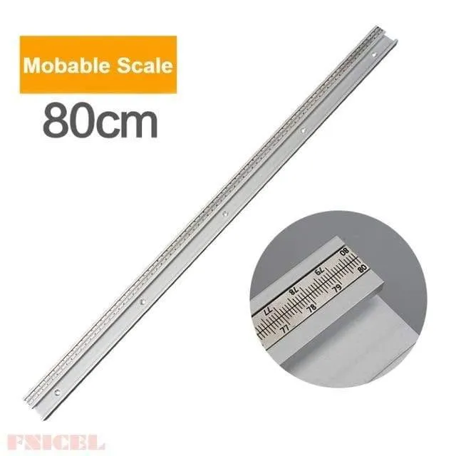45 Typ T Schiene Mit Skala Aluminiumlegierung T-Schienen Schlitz Gehrungsschiene 300-800mm DIY Tischkreissäge Werkbank Holzbearbeitungswerkzeuge