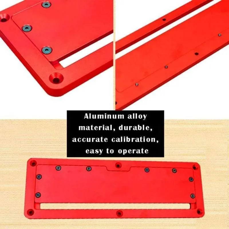 Elektrische Kreissäge Klappdeckplatte Klappbodentisch Spezielle Deckplatte Einstellbare Aluminium-Einlegeplatte für die Tischkreissäge