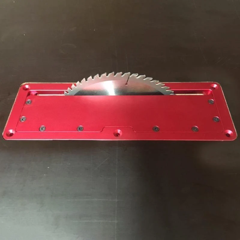 Elektrische Kreissäge Klappdeckplatte Klappbodentisch Spezielle Deckplatte Einstellbare Aluminium-Einlegeplatte für die Tischkreissäge