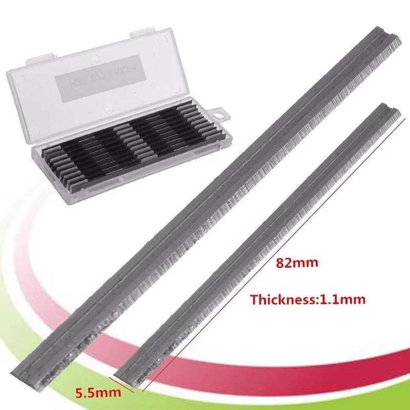 10 Stücke 82mm x 5.5mm Wendehobelmesser Zum Schneiden Von Weichem Hartholz Sperrholzplatte Holzbearbeitung Elektrowerkzeug