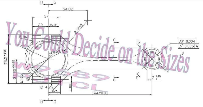Abarth 500 T-Jet-Motor FIRE T Jet 1.4T Pleuelstange zur Leistungssteigerung BHP RPM PS-Tuning Upgrade Qualitätsgarantie