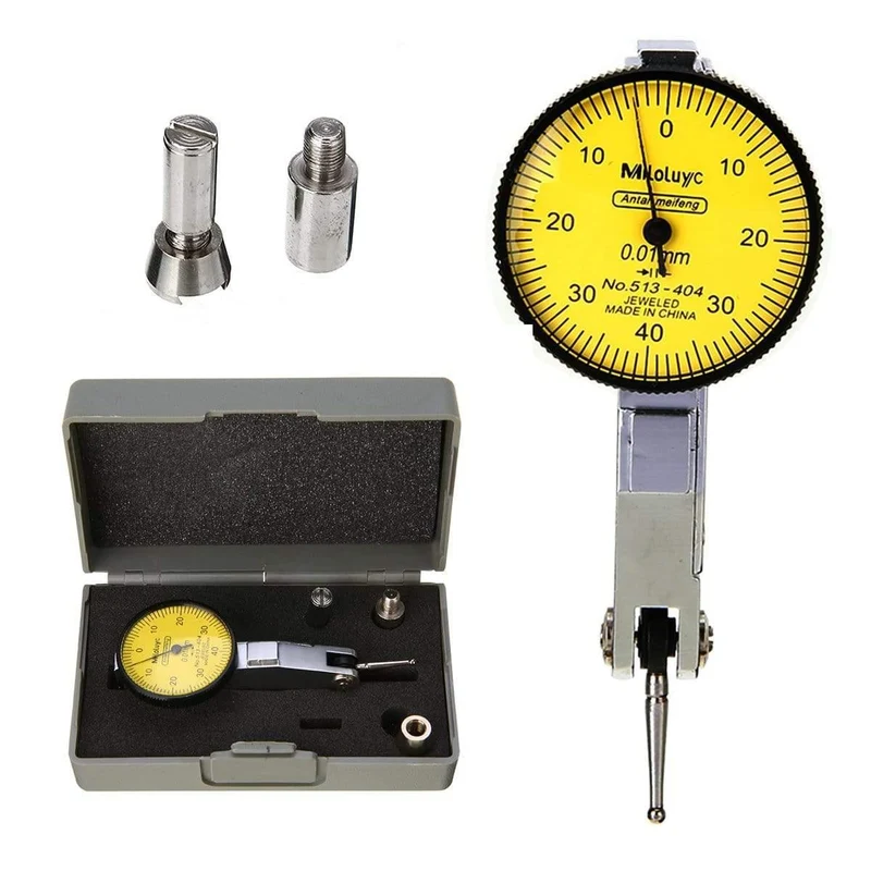 Genaue Messuhr-Prüfanzeige Präzisionsmetrisch mit Schwalbenschwanzschienenhalterung 0-40-0 0.01 mm Mayitr-Messgerätewerkzeug