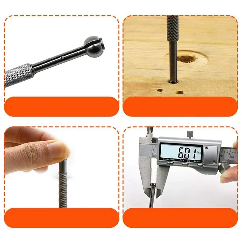 3-14mm kleines loch bohrung gauge 4 stücke kugel typ teleskop messen gauge 1/8 "bis 1/2" messwerkzeuge einstellbar