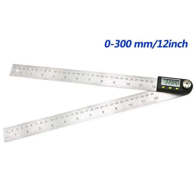 200 mm / 300 mm Digitales Winkelmaß Edelstahl Elektronischer Winkelmesser Elektronischer Winkelmesser Digitaler Winkelmesser