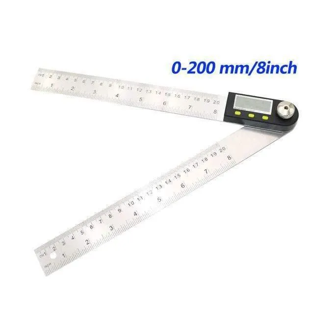200 mm / 300 mm Digitales Winkelmaß Edelstahl Elektronischer Winkelmesser Elektronischer Winkelmesser Digitaler Winkelmesser