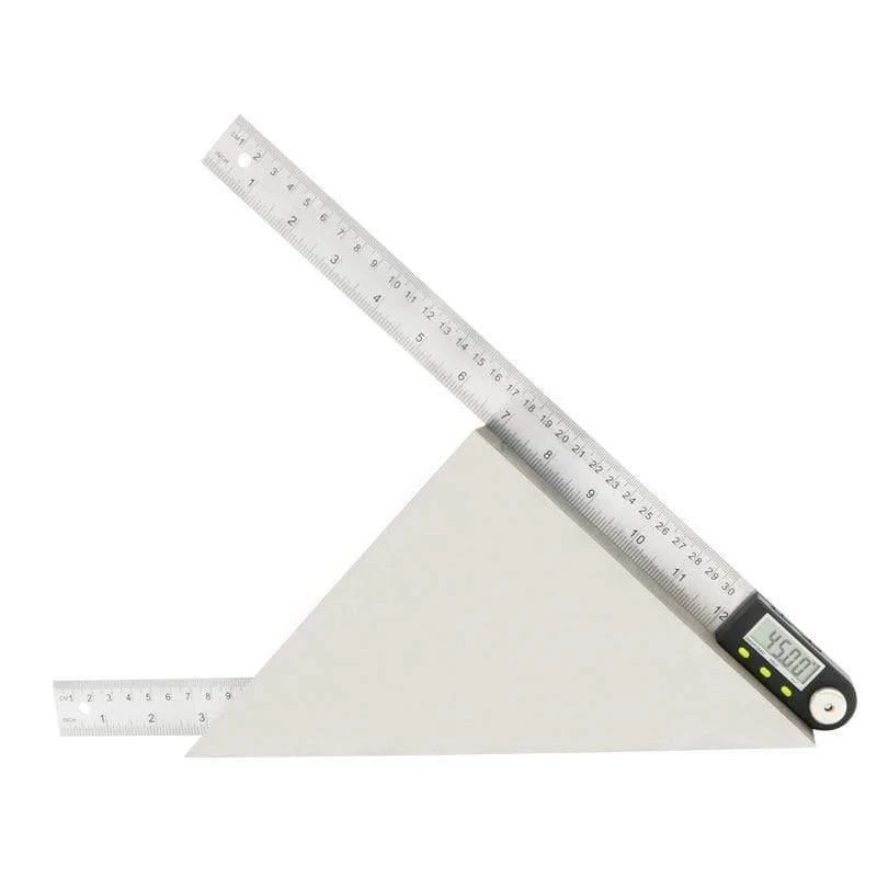 200 mm / 300 mm Digitales Winkelmaß Edelstahl Elektronischer Winkelmesser Elektronischer Winkelmesser Digitaler Winkelmesser