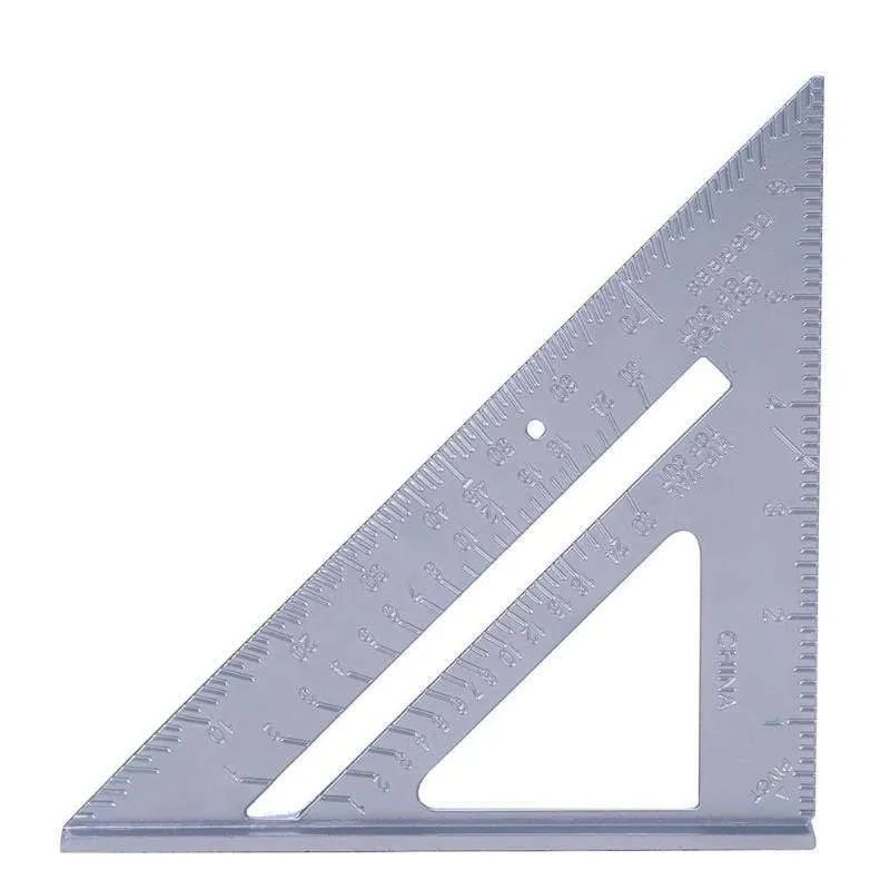 Dreieck Lineal 7/12 Zoll Quadrat Dreieck Winkelmesser Messwerkzeug Holzbearbeitung Messgeräte Winkelmesser Trammel Aluminiumlegierung