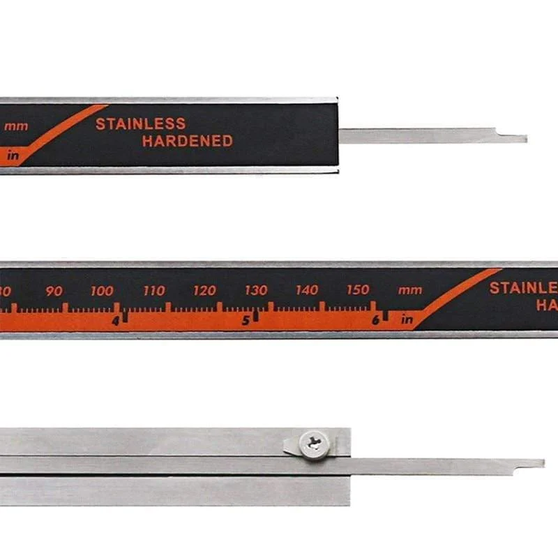 Messschieber Elektronischer Nonius Mikrometer Digitale Messschieber Messgerät Edelstahl Meter Fuß Kaliber 0-150mm Messung 6 Zoll Lineal LCD