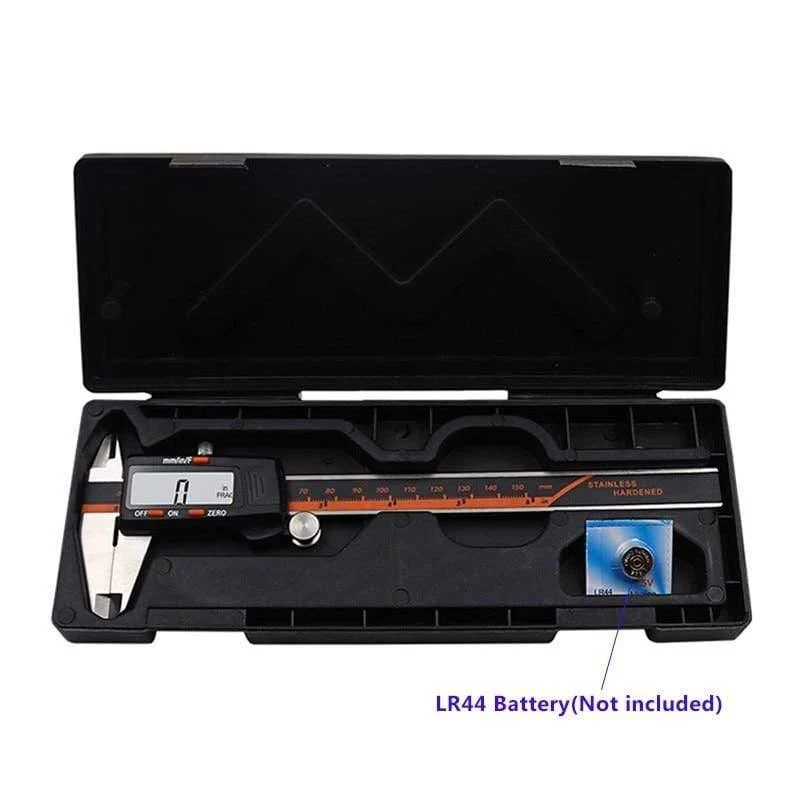 Messschieber Elektronischer Nonius Mikrometer Digitale Messschieber Messgerät Edelstahl Meter Fuß Kaliber 0-150mm Messung 6 Zoll Lineal LCD