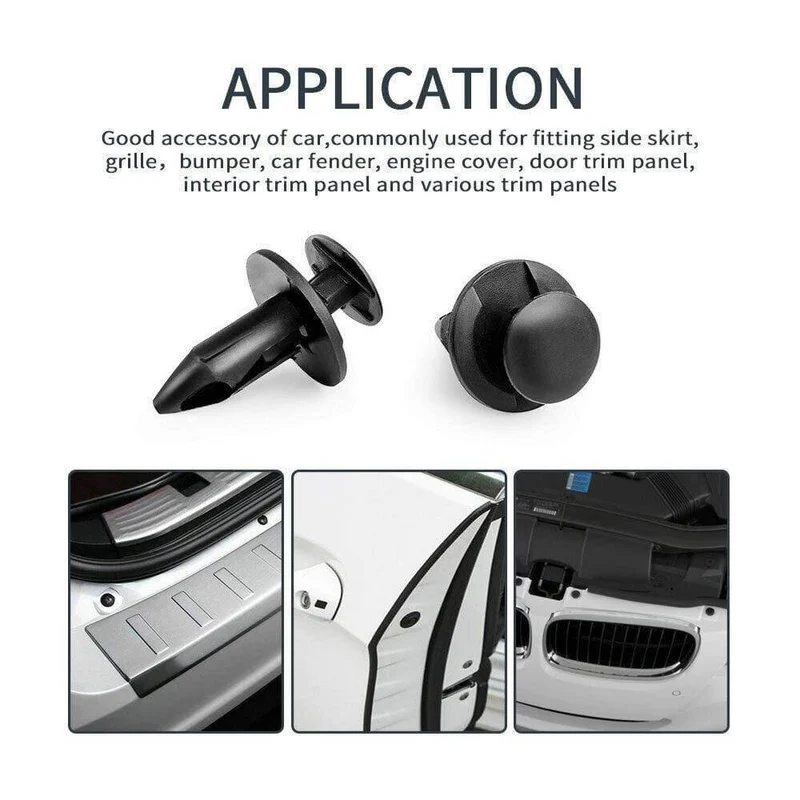 100PCS Fender Clips Nieten + 6 "Push Pin Zierleisten Verschluss Entferner Schraubendreher Werkzeug für Honda für Polaris Sportsman Rangers Rzr