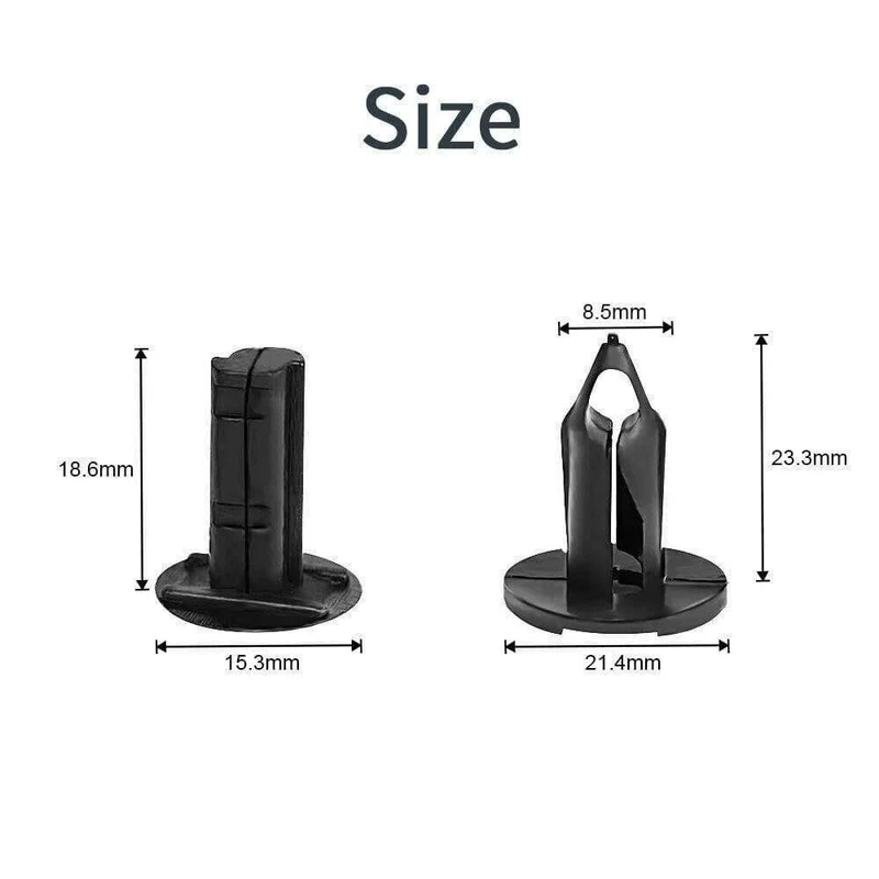 100PCS Fender Clips Nieten + 6 "Push Pin Zierleisten Verschluss Entferner Schraubendreher Werkzeug für Honda für Polaris Sportsman Rangers Rzr