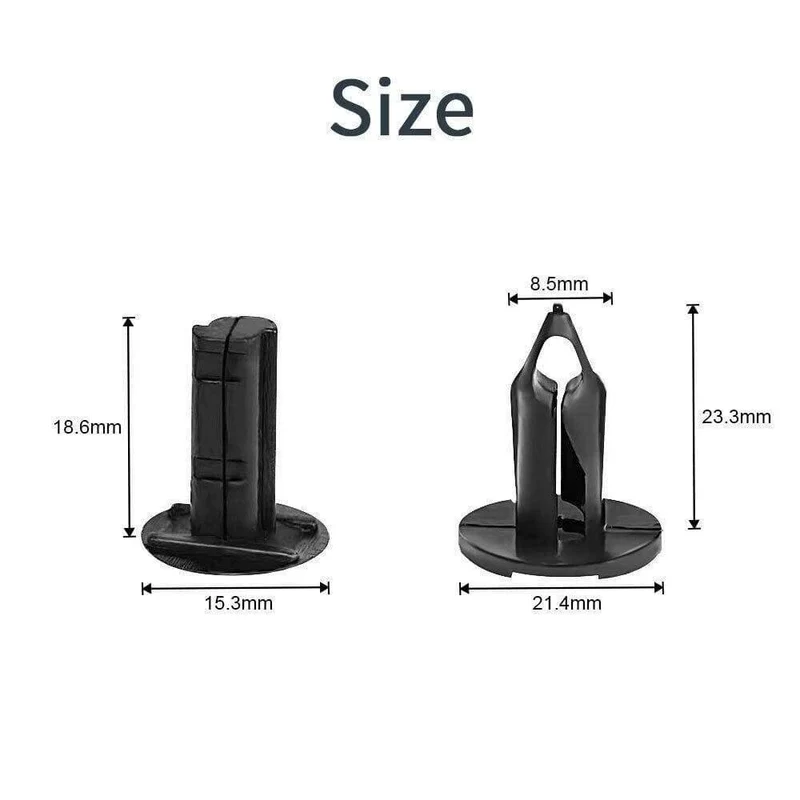 100PCS Fender Clips Nieten + 6 "Push Pin Zierleisten Verschluss Entferner Schraubendreher Werkzeug für Honda für Polaris Sportsman Rangers Rzr