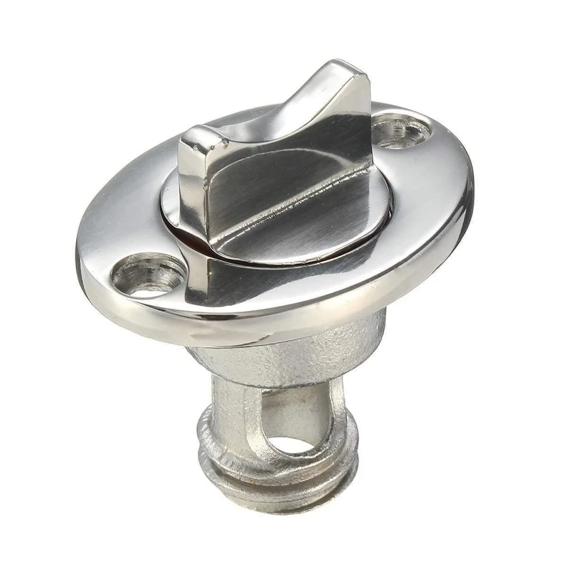 Silber 1" Marine Boot Oberfläche Polieren Oval Garboard Ablauf Stecker Passt Loch Schraube Gewinde Korrosion Beständig 316 Edelstahl