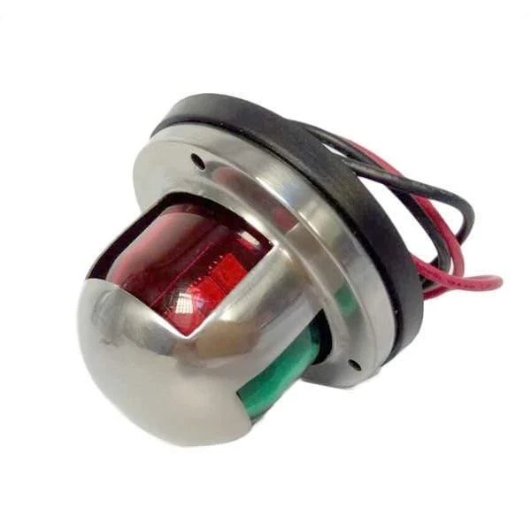 12V Edelstahl Marine Yacht LED Navigationslicht Rote und grüne Buglichter Deckhalterung
