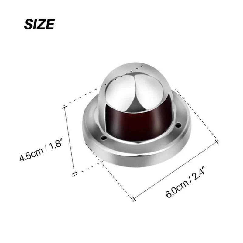 12V Edelstahl Marine Yacht LED Navigationslicht Rote und grüne Buglichter Deckhalterung